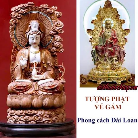 Tượng Phật Vẽ Gấm Mới Mang Phong Cách Đài Loan