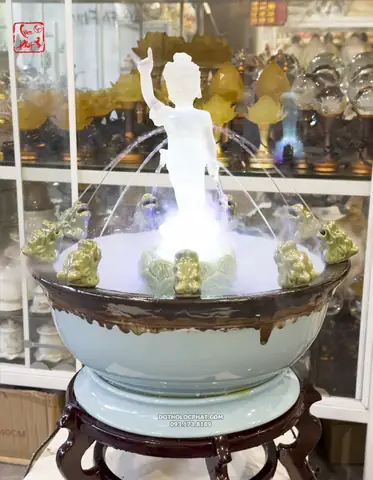 Chậu Tắm Tượng Phật Đản Sanh Bằng Gốm Đài Loan Cao Cấp