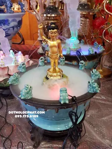 Chậu Tắm Tượng Phật Đản Sanh Bằng Gốm Đài Loan Cao Cấp