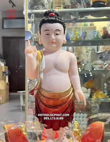 Chậu Tắm Tượng Phật Đản Sanh Bằng Gốm Xanh