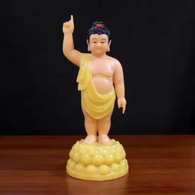 Tượng Phật Đản Sanh, Bằng Bột Đá Thạch Anh, Cao 40cm, 48cm, 66cm