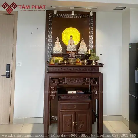 Chiều Cao Bàn Thờ Phật Dạng Đứng