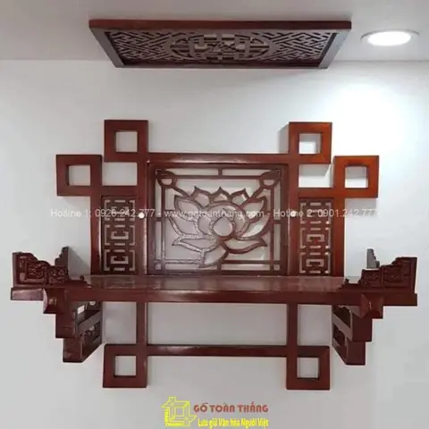Gợi Ý Kích Thước Chiều Cao Bàn Thờ Treo Tường Chuẩn Phong Thủy