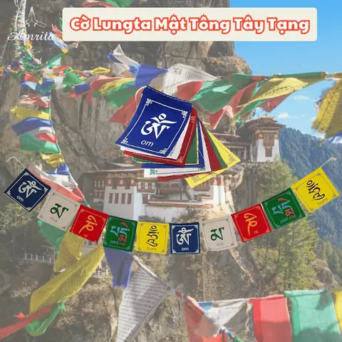 Cờ Phật Giáo Mật Tông Tây Tạng Cờ Cầu Nguyện Khắc Chú Om ...