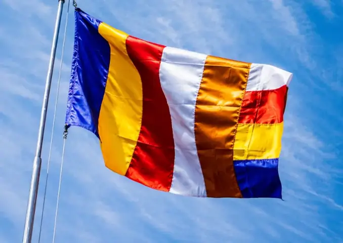 Hình Ảnh Cho Cờ Phật Giáo Vector: