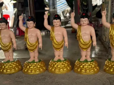 Bộ Tượng Phật Dược Sư Và Ngũ Phương Phật Composite: Cầu Nguyện Sức Khỏe & Tiêu Tai