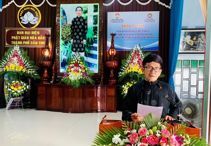 Phát Động Các Cơ Sở Thờ Tự Phật Giáo Hòa Hảo Trên Địa Bàn Thành Phố Tham Gia Bảo Vệ Môi Trường Và Ứng Phó Với Biến Đổi Khí Hậu