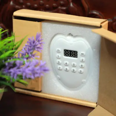 Máy Nghe Pháp Hình Lá Bồ Đề Có Nút Chọn Bài Trắng, Màn Hình Led