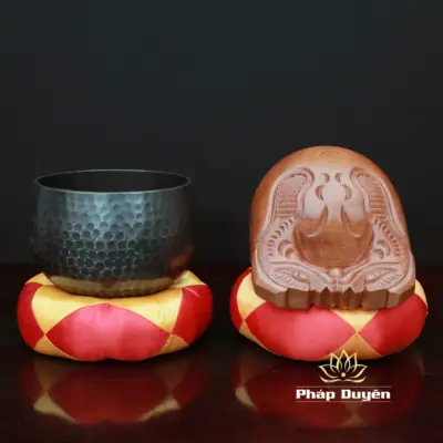 Alternative View Of Bộ Chuông Mõ Tụng Kinh Tại Gia, Nhiều Kích Thước, Mã 011