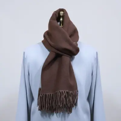 Khăn Giác Tâm 2 Mặt Màu Nâu Be, Màu Xám