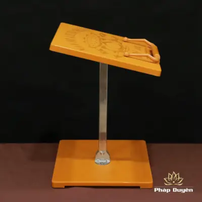 Alternative View Of Kệ Kinh Sách Bằng Nhựa 1 Chân, Chữ Bi - Trí - Dũng, Màu Vàng