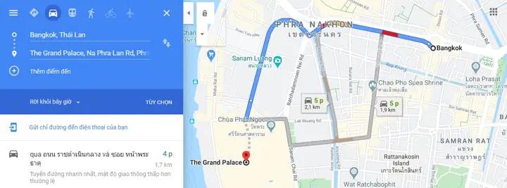 Hướng Dẫn Di Chuyển Đến Hoàng Cung Thái Lan