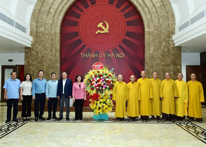 Giáo Hội Phật Giáo Việt Nam Thành Phố Chúc Mừng Thành Công Đại Hội Đảng Bộ Tp Hà Nội