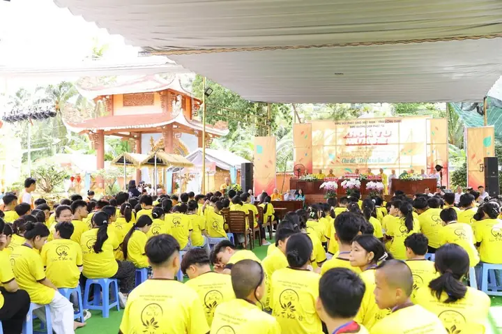 Lễ Khai Mạc Khoá Tu Mùa Hè Đạo Phật Và Tuổi Trẻ 2025 Do Ban Hướng Dẫn Phật Tử Tỉnh Tiền Giang (trước Đây) Tổ Chức