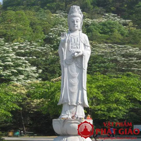 Cách Đặt Tượng Phật Quan Âm Bồ Tát Ngoài Trời Đúng Cách