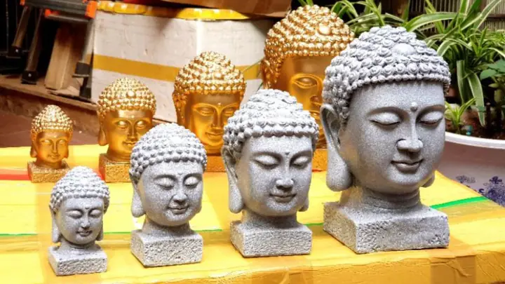 Lưu Ý Cách Đặt Tượng Đầu Phật Đá Phong Thủy Đúng Chuẩn