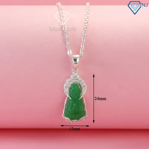Hình Ảnh Chi Tiếtdây Chuyền Mặt Phật Quan Âm Cho Bé Dct0034