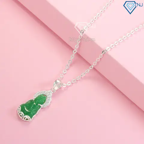 Hình Ảnh Chi Tiếtdây Chuyền Mặt Phật Quan Âm Cho Bé Dct0034