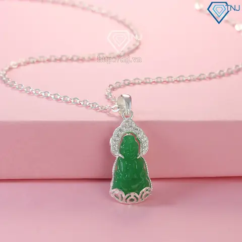 Hình Ảnh Chi Tiếtdây Chuyền Mặt Phật Quan Âm Cho Bé Dct0034