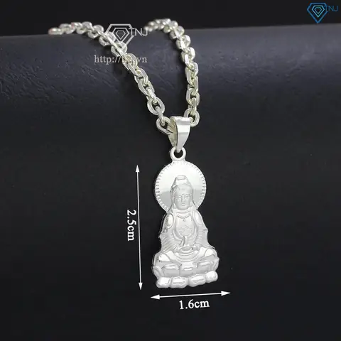 Hình Ảnh Chi Tiếtdây Chuyền Mặt Phật Bà Quan Âm Cho Nam Dca0099