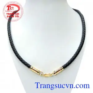 Dây Da Bọc Vàng - Dây Chuyền Vàng - Trang Sức Nam ...