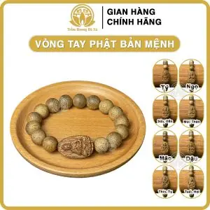 Vòng Tay Nam Nữ Mặt Phật Bản Mệnh Phong Thủy Trầm Hương Hà Xá May Mắn Và Bình An