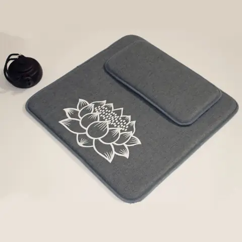 Bộ Đệm Thiền Lễ Phật, Ngồi Tụng Kinh Màu Xám Hoa Sen, Kích ...