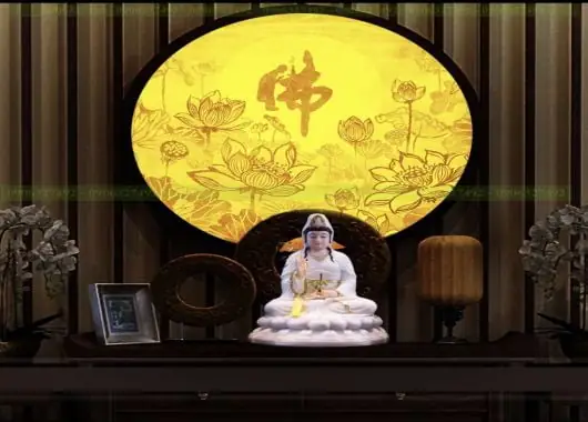 Đèn Hào Quang Mẹ Quan Âm Trang Nghiêm Thanh Tịnh Chất Lượng Cao