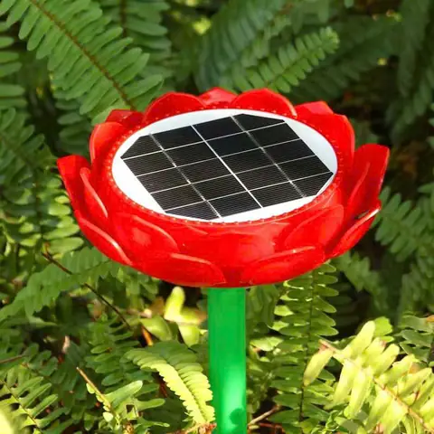 Máy Niệm Phật Hoa Sen Mini Năng Lượng Mặt Trời Có Đèn