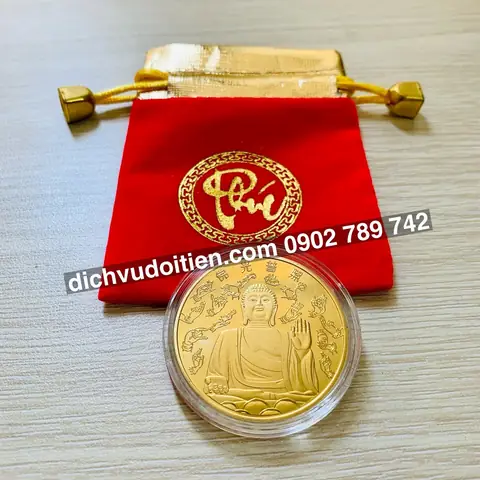 Thông Số Và Thiết Kế Tiền Xu Đức Phật Như Lai Mạ Vàng
