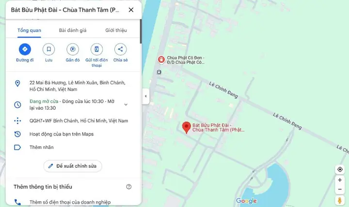 Vị Trí Chính Xác Và Giờ Mở Cửa Chùa Phật Cô Đơn