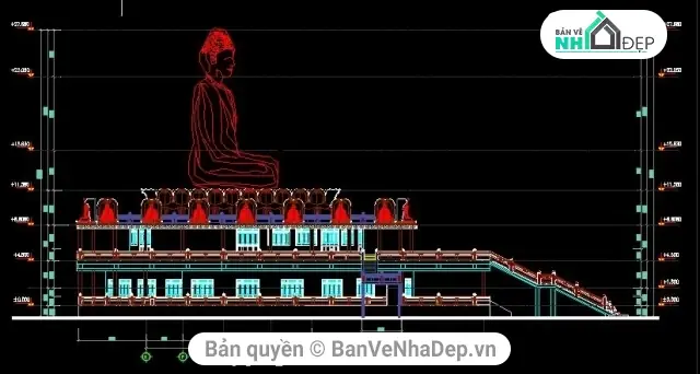 File Cad Tượng Phật: Bí Mật Đằng Sau Nghệ Thuật Số Hóa Kiến Trúc Tâm Linh