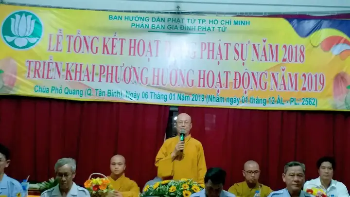 Tphcm: Gia Đình Phật Tử Thành Phố Tổng Kết Công Tác Phật Sự Năm 2018