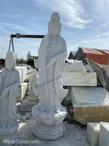 Bảng Giá Điêu Khắc Tượng Phật Quan Âm Bằng Đá Tại Các Xưởng Tham Khảo Như Sau: