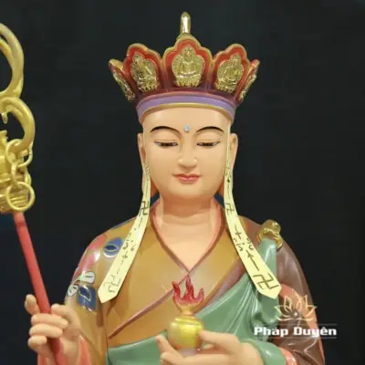 Alternative View Of Tượng Địa Tạng Bồ Tát Đứng Chất Liệu Composite Sơn Cao Cấp, Cao 1.1m