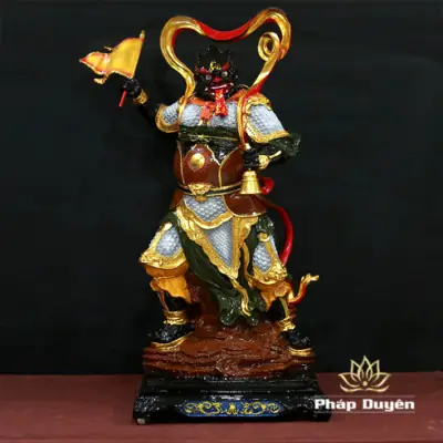 Alternative View Of Bộ Tượng Tiêu Diện Vi Đà Bằng Composite Dát Vàng, Cao 90cm