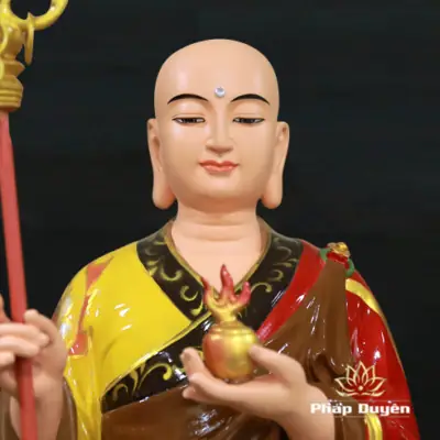 Alternative View Of Tượng Đức Mục Kiền Liên Áo Đỏ Bằng Composite Sơn Cao Cấp, Cao 1.1m