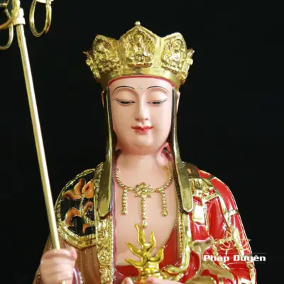 Alternative View Of Tượng Đức Địa Tạng Vương Đứng, Chất Liệu Composit, Cao 48cm