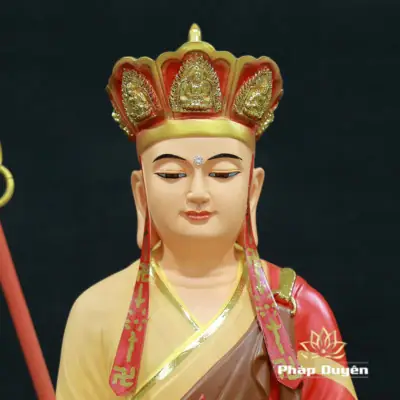 Alternative View Of Tượng Địa Tạng Bồ Tát Đứng Chất Liệu Composite Sơn Cao Cấp, Cao 80cm