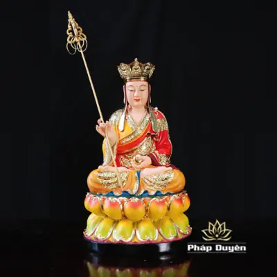 Alternative View Of Tượng Địa Tạng Bồ Tát Ngồi Áo Đỏ Chất Liệu Composite, Nhiều Kích Thước