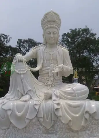 Tượng Phật Quan Âm Ngồi Bằng Đá Giá Tốt