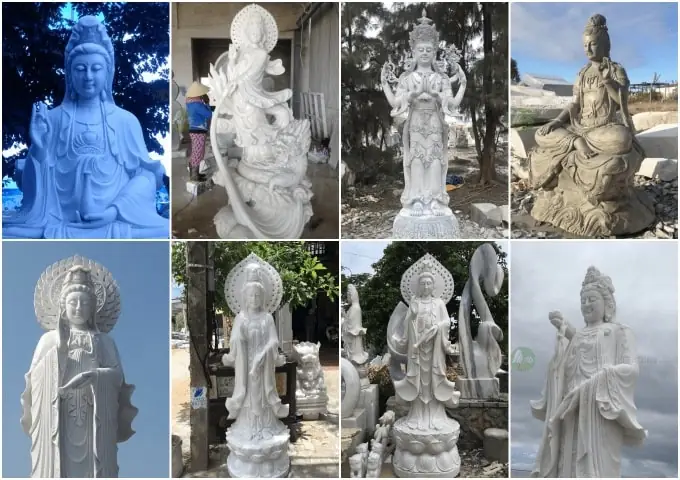 Giá Tượng Phật Quan Âm Dựa Theo Độ Tinh Xảo Và Hoạ Tiết Bức Tượng