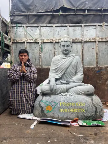 Tượng Bổn Sư Thích Ca Bằng Đá – Điêu Khắc Phạm Gia