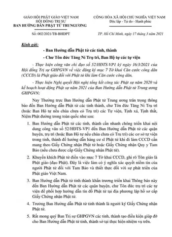 Giấy Chứng Nhận Phật Tử