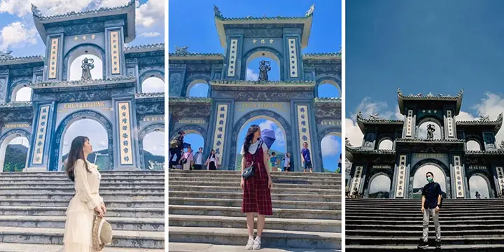 Cổng Tam Quan Chùa Linh Ứng Bãi Bụt