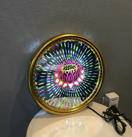 Đèn Hào Quang Điện Hoa Sen 40cm | Phong Thủy An Lạc