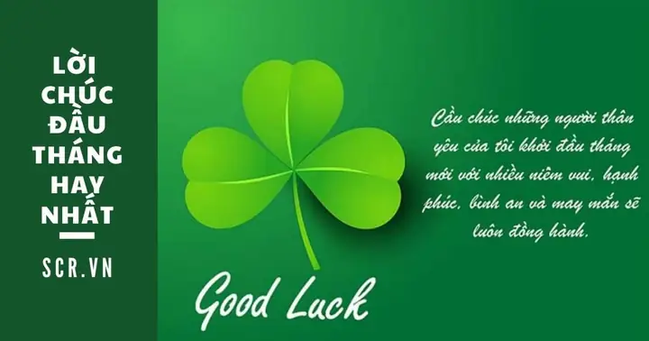 Hình Ảnh Lời Chúc Đầu Tháng May Mắn