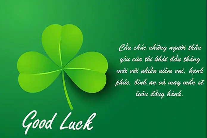 Hình Ảnh Lời Chúc Đầu Tháng May Mắn