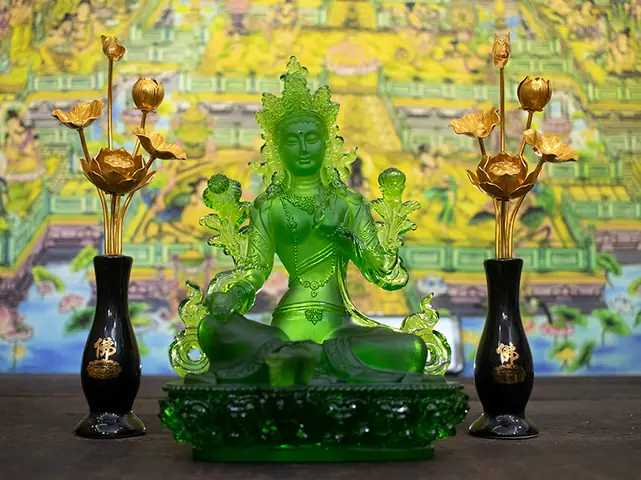 Tượng Lục Độ Phật Mẫu Tara Xanh