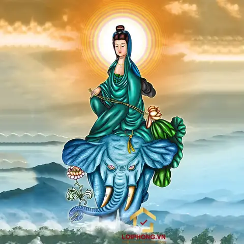 Hình Phật Phổ Hiền Bồ Tát Làm Hình Nền Máy Tính